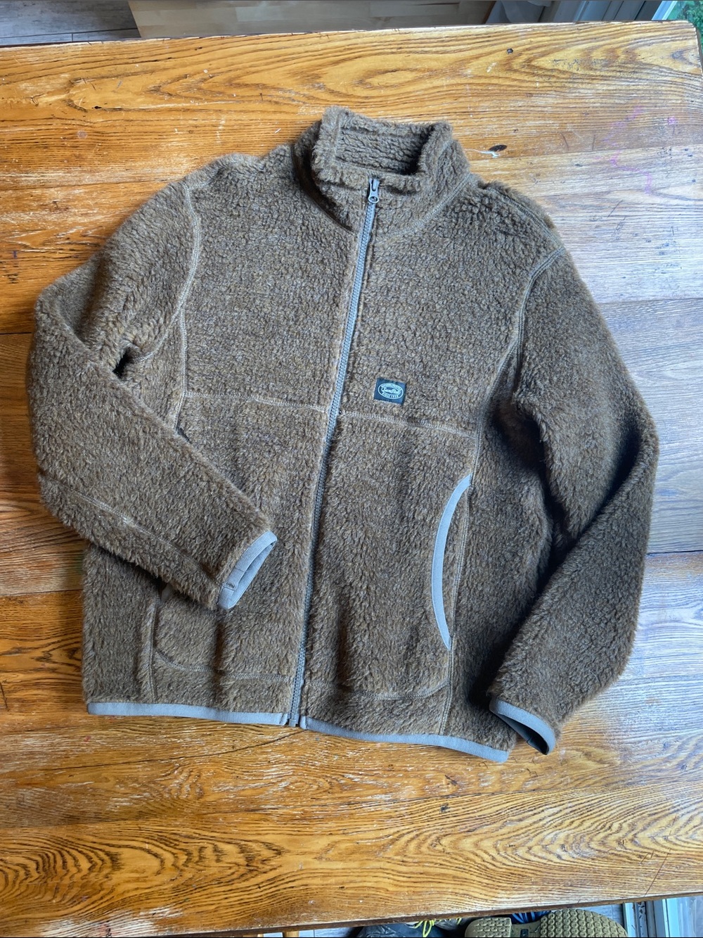 Snow Peak high pile wool fleece jacket